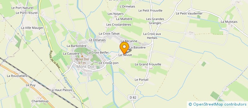 localisation de l'entreprise SARL AREATEC à MONT-DOL