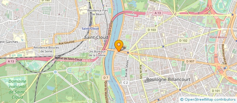 localisation de l'entreprise SARL ARENA à BOULOGNE-BILLANCOURT