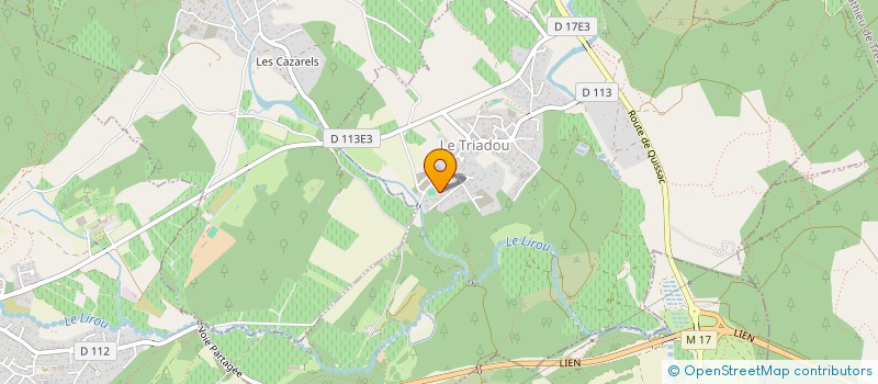 localisation de l'entreprise SARL ARENA DECO  LE TRIADOU