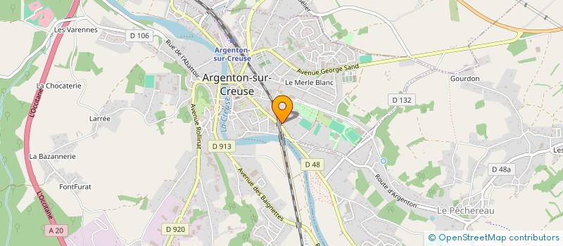 localisation de l'entreprise SARL ARGENTON TAXIS MICHEL à ARGENTON-SUR-CREUSE