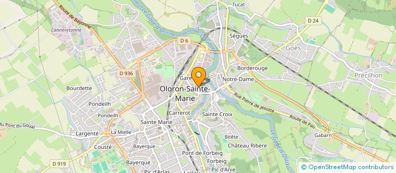 localisation de l'entreprise SARL ARGIA  OLORON-SAINTE-MARIE