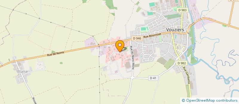 localisation de l'entreprise SARL ARGONNE HOTEL  VOUZIERS