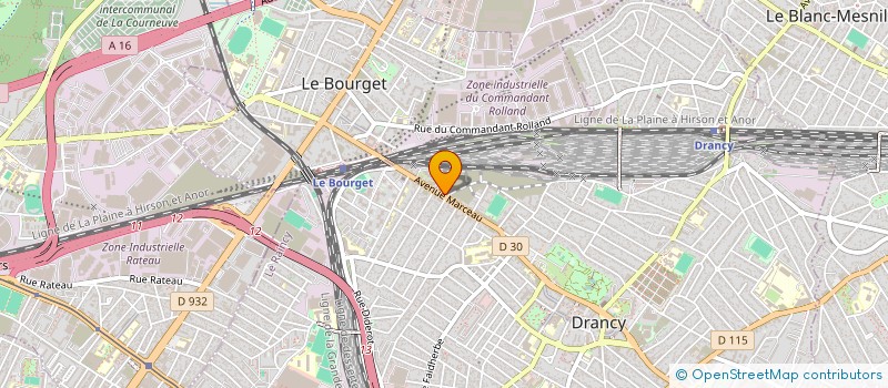 localisation de l'entreprise SARL ARGOS-VISUAL  DRANCY