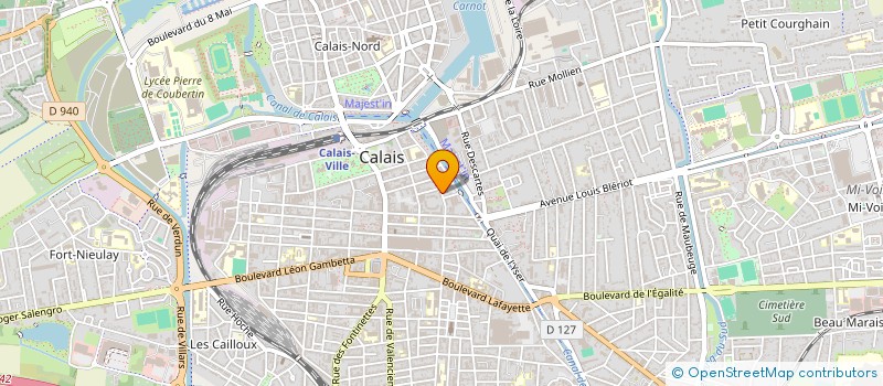 localisation de l'entreprise SARL ARIA BUREAUTIQUE  CALAIS