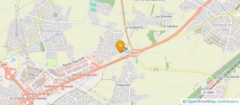 localisation de l'entreprise SARL ARIATEL  PUILBOREAU