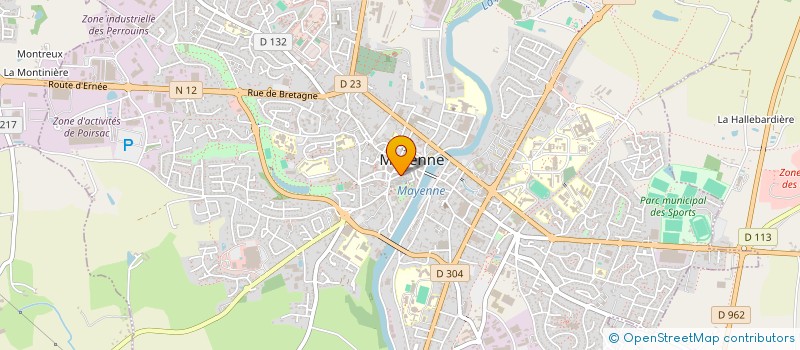 localisation de l'entreprise SARL ARIST'MOD  MAYENNE