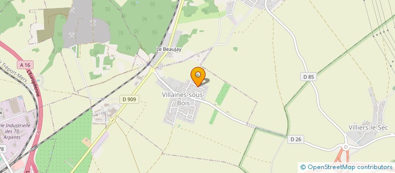 localisation de l'entreprise SARL ARKONETT  VILLAINES-SOUS-BOIS