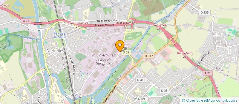 localisation de l'entreprise SARL ARMATURES POSE NORD à DOUAI