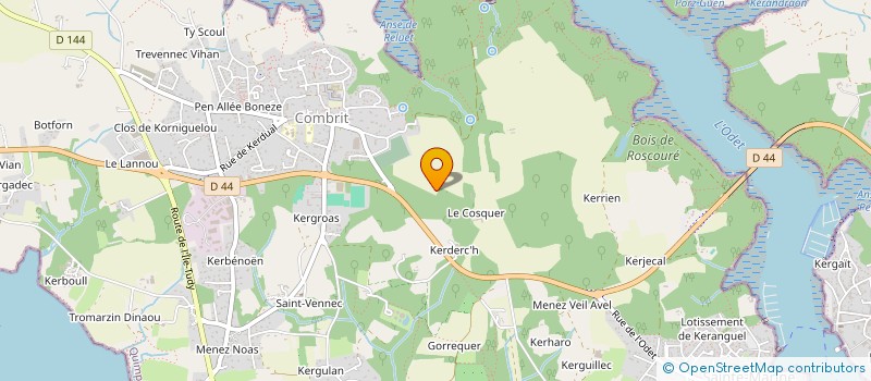 localisation de l'entreprise SARL  ARMEMENT HUNURE GOUET  PONT L ABBE