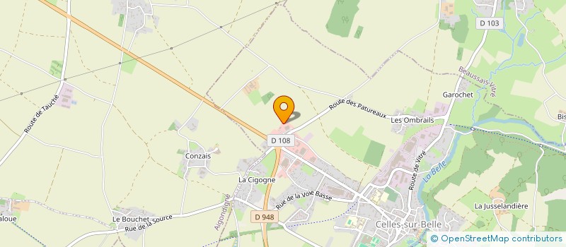 localisation de l'entreprise SARL ARMURERIE SAUVAGE  CELLES-SUR-BELLE