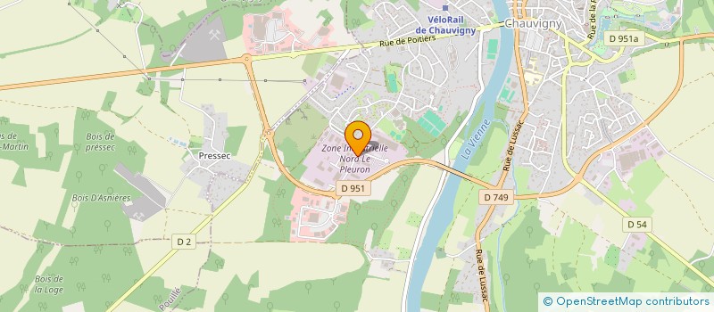 localisation de l'entreprise SARL ARMURERIE THOUVENIN à CHAUVIGNY