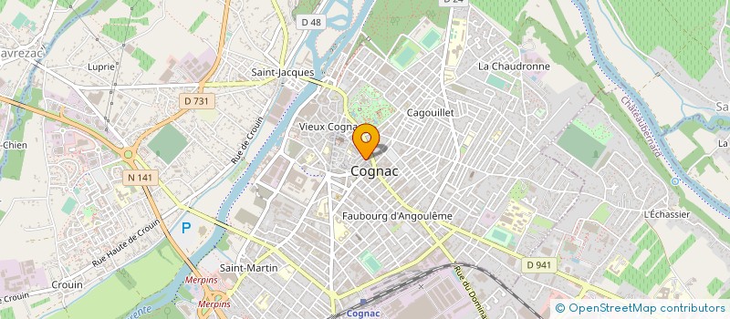 localisation de l'entreprise SARL ARNAU LIN à COGNAC