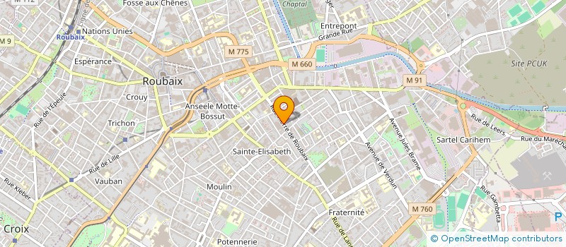localisation de l'entreprise SARL ARNAUD à ROUBAIX