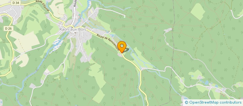 localisation de l'entreprise SARL ARNAUD FAIVRE  RAON-AUX-BOIS