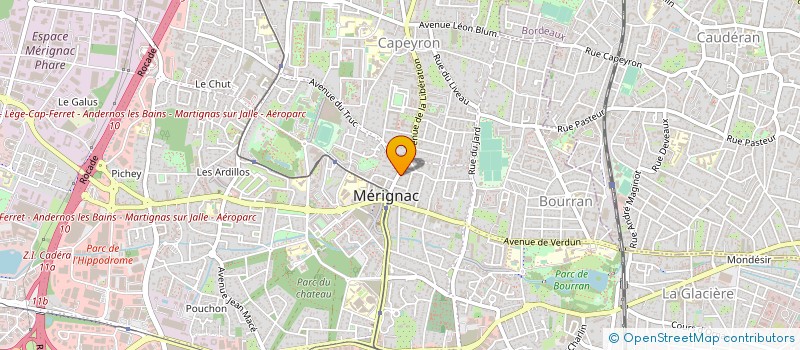 localisation de l'entreprise SARL ARNAUD GILBERT à MERIGNAC