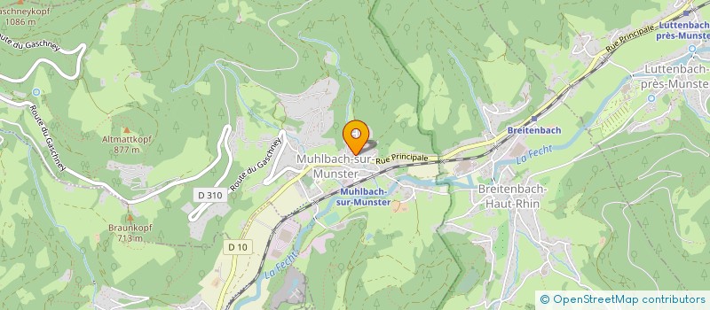 localisation de l'entreprise SARL ARNAUD MEYER PEINTURE  MUHLBACH-SUR-MUNSTER