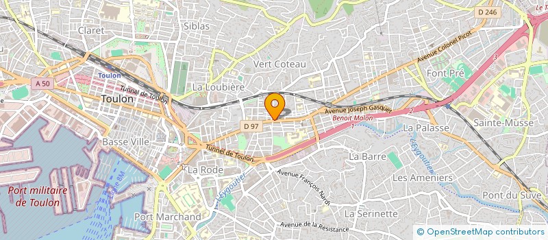 localisation de l'entreprise SARL ARNEST  TOULON