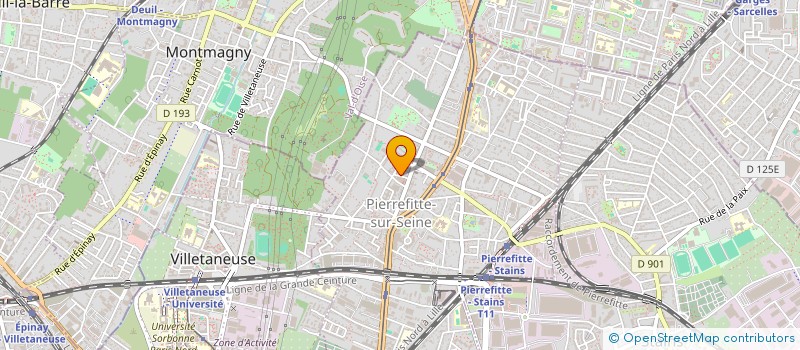 localisation de l'entreprise SARL ARS BATIMENT à PIERREFITTE-SUR-SEINE