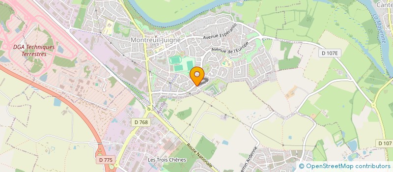 localisation de l'entreprise SARL ARSTELLA à MONTREUIL-JUIGNE