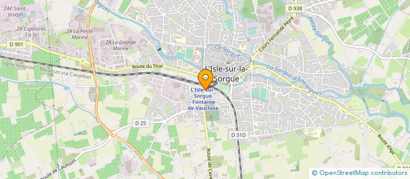 localisation de l'entreprise SARL ART DU BOIS GROS ET FILS à L'ISLE-SUR-LA-SORGUE