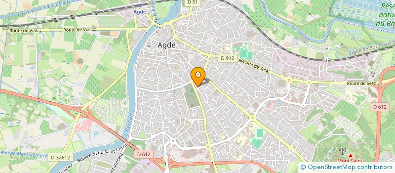 localisation de l'entreprise SARL ART ET COULEURS  AGDE