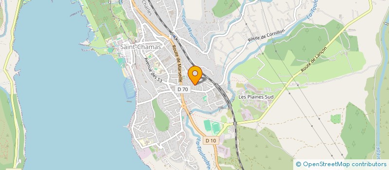 localisation de l'entreprise SARL ART ET EAU POSTALE  SAINT CHAMAS
