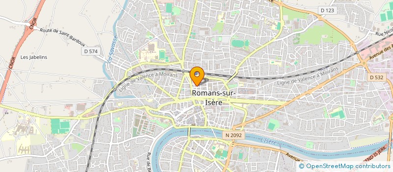 localisation de l'entreprise SARL ART ET FORM à ROMANS-SUR-ISERE
