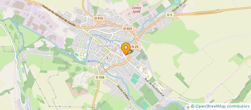 localisation de l'entreprise SARL ART FLORAL  DOULLENS