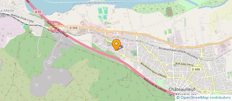 localisation de l'entreprise SARL ARTCO  CHATEAUNEUF-LES-MARTIGUES