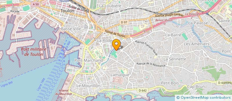 localisation de l'entreprise SARL ARTELEC VAR  TOULON