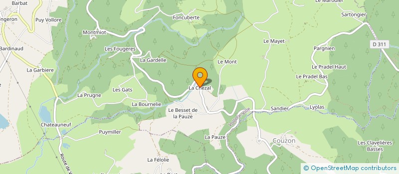 localisation de l'entreprise SARL ARTEX à VOLLORE-MONTAGNE