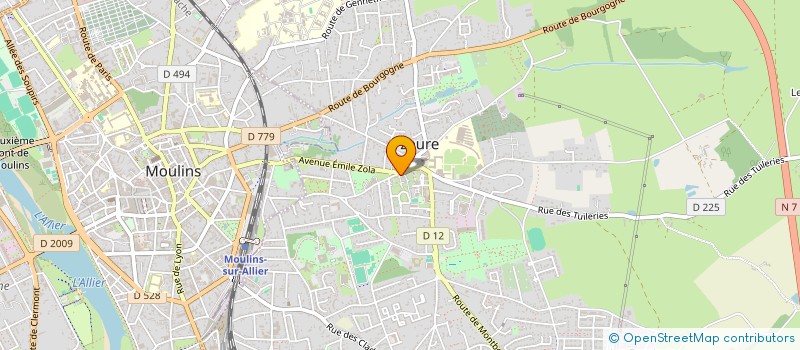 localisation de l'entreprise SARL ARTI COLOR à YZEURE