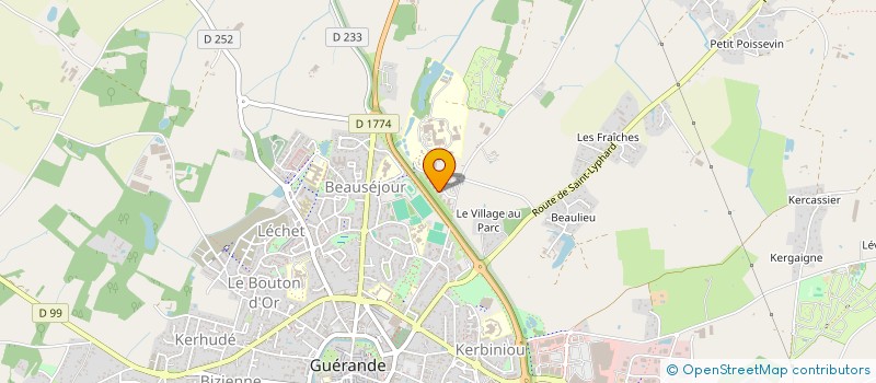 localisation de l'entreprise SARL ARTIGLACE à GUERANDE