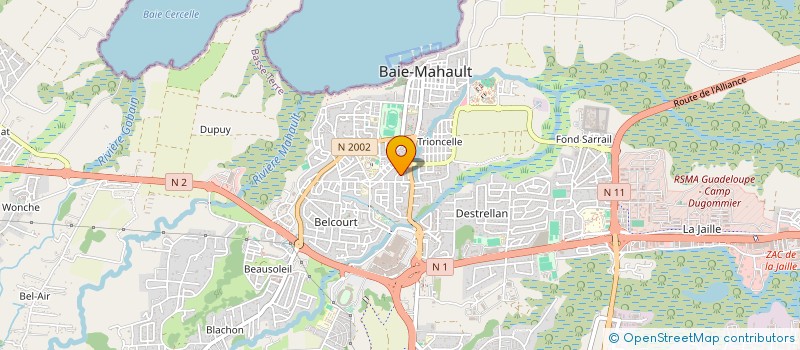 localisation de l'entreprise SARL ARTIS  BAIE MAHAULT