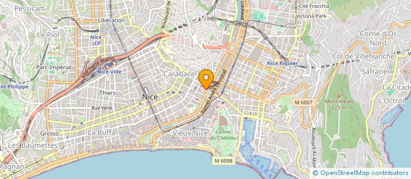 localisation de l'entreprise SARL ARTISTA COMPANY à NICE