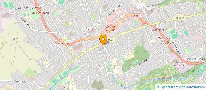 localisation de l'entreprise SARL ARTOIS TEXTILE  LIEVIN