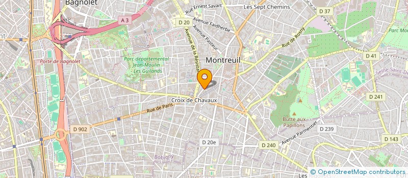 localisation de l'entreprise SARL ARTOS à MONTREUIL