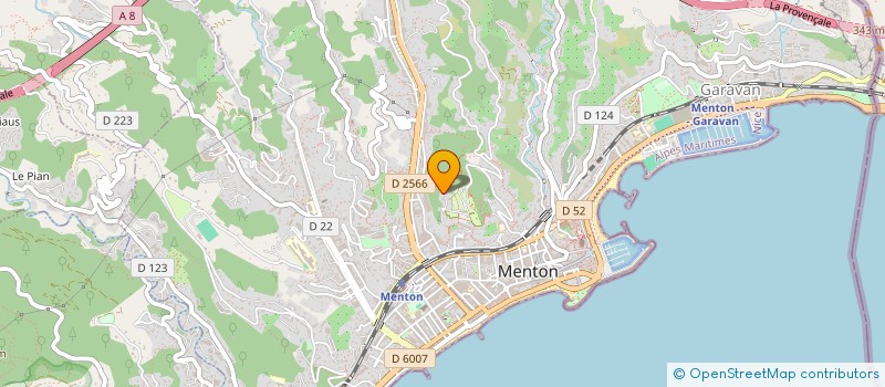 localisation de l'entreprise SARL ARTS TDC  MENTON