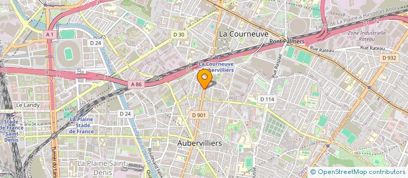 localisation de l'entreprise SARL ARTS TELECOM à LA COURNEUVE