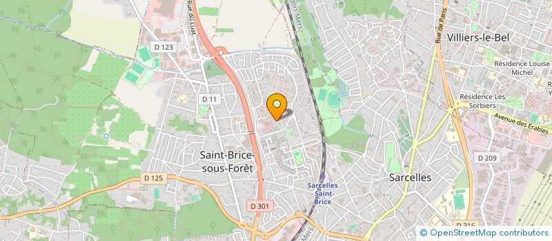 localisation de l'entreprise SARL ARTUYAUX  SAINT-BRICE-SOUS-FORET