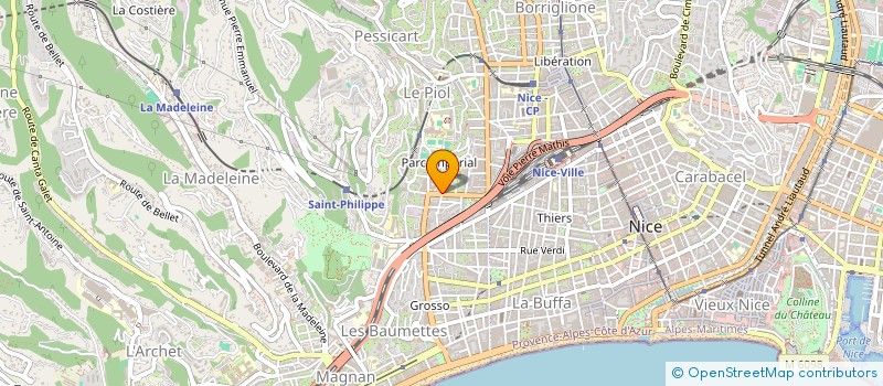 localisation de l'entreprise SARL AS à NICE