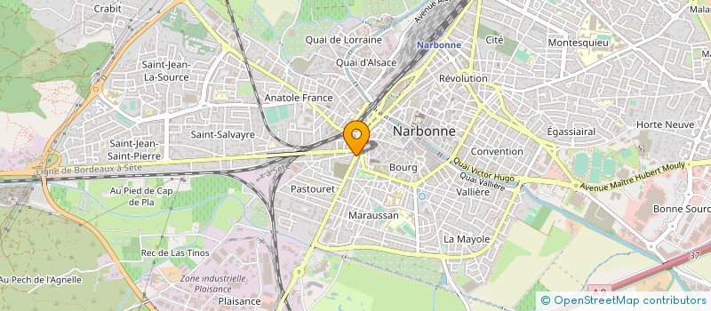 localisation de l'entreprise SARL AS CONSTRUCTION  NARBONNE