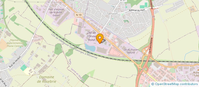 localisation de l'entreprise SARL AS EDEN  SERVON