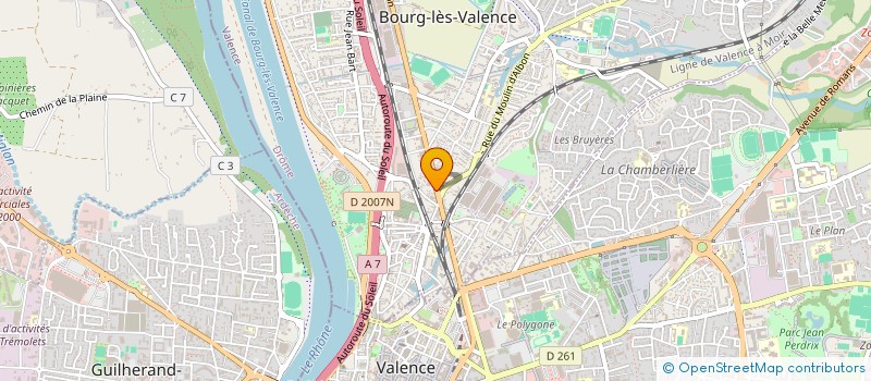 localisation de l'entreprise SARL AS INFORMATIQUE  BOURG-LES-VALENCE