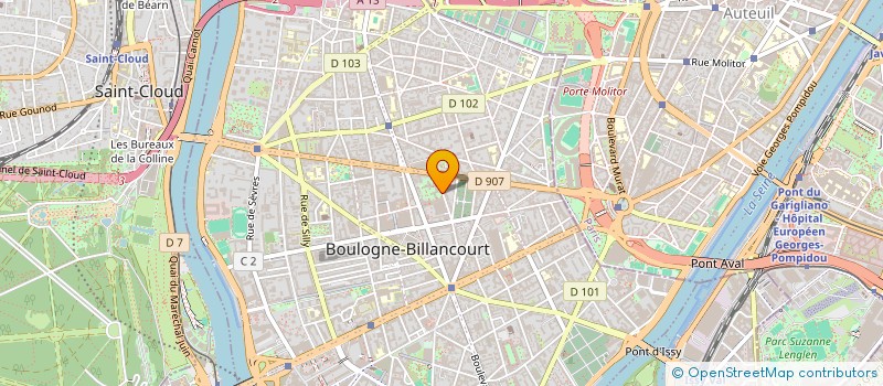 localisation de l'entreprise SARL ASDM HOUBANI à BOULOGNE-BILLANCOURT
