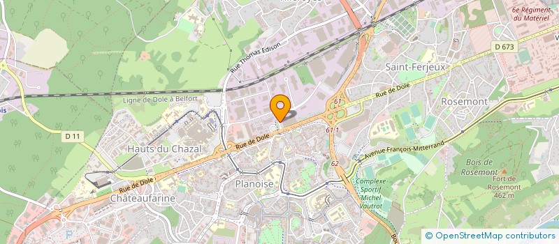 localisation de l'entreprise SARL ASEMAT à BESANCON