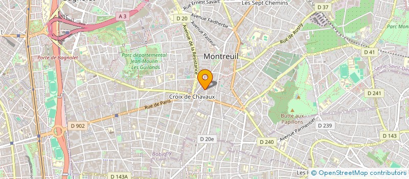 localisation de l'entreprise SARL ASIAM à MONTREUIL
