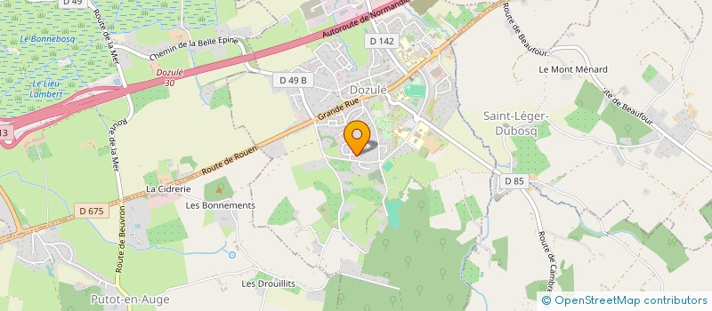 localisation de l'entreprise SARL ASM BOIS à DOZULE