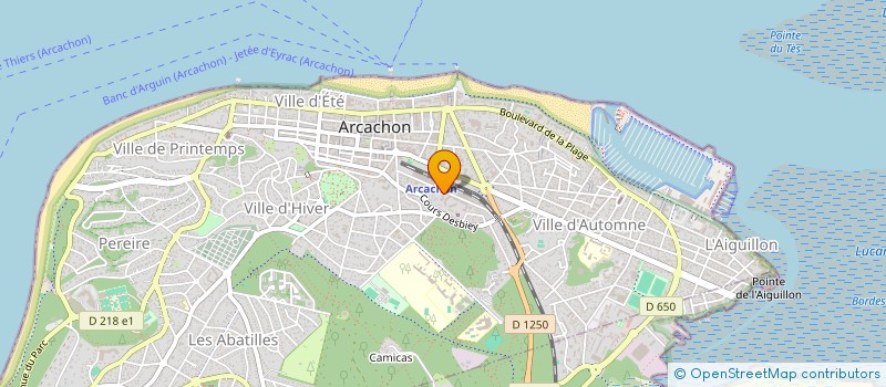 localisation de l'entreprise SARL ASSAINISSEMENT BASSIN  ARCACHON