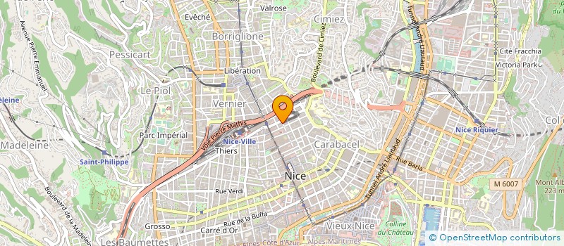 localisation de l'entreprise SARL ASSALIT PRESSING à NICE
